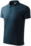 Polo ample homme, bleu foncé