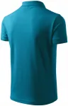 Polo ample homme, turquoise foncé
