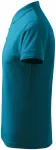 Polo ample homme, turquoise foncé