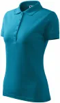 Polo élégant pour femme, turquoise foncé