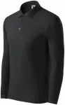Polo homme à manches longues, gris ébène