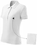 Polo simple femme, blanche