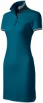 Robe pour femme avec col relevé, petrol blue