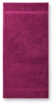 Serviette en coton épais, 70x140cm, fuchsia