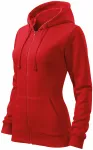 Sweat femme à capuche, rouge