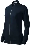 Sweat-shirt femme avec poches cachées, bleu foncé