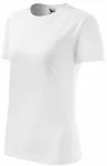 T-shirt classique pour femme, blanche