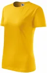 T-shirt classique pour femme, jaune T-shirt classique pour femme, jaune