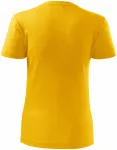 T-shirt classique pour femme, jaune T-shirt classique pour femme, jaune