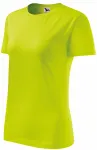 T-shirt classique pour femme, vert citron