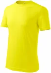 T-shirt classique pour hommes, jaune citron