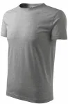 T-shirt classique pour hommes, marbre gris foncé