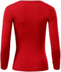 T-shirt femme à manches longues, rouge T-shirt femme à manches longues, rouge