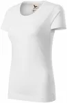 T-shirt femme, coton bio texturé, blanche