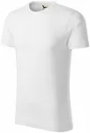T-shirt homme, coton bio texturé, blanche