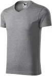 T-shirt moulant homme, marbre gris foncé