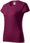 T-shirt simple femme, fuchsia