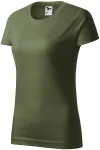 T-shirt simple femme, khaki