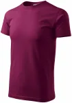 T-shirt simple homme, fuchsia
