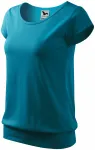 T-shirt tendance pour femme, turquoise foncé