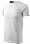 T-shirt unisexe plus épais, blanche