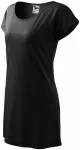 T-shirt/robe longue femme, noir