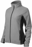 Veste contrastée en molleton pour femme, gris clair Veste contrastée en molleton pour femme, gris clair
