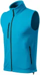 Veste polaire contrastée, turquoise